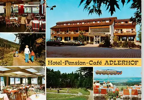 AK / Ansichtskarte 73884401 Straubenhardt Hotel Pension Adlerhof Restaurant Terrasse Wanderung Straubenhardt