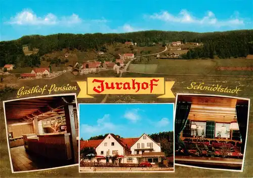 AK / Ansichtskarte  Schmidtstadt Panorama Gasthof Pension Jurahof Gastraeume Schmidtstadt