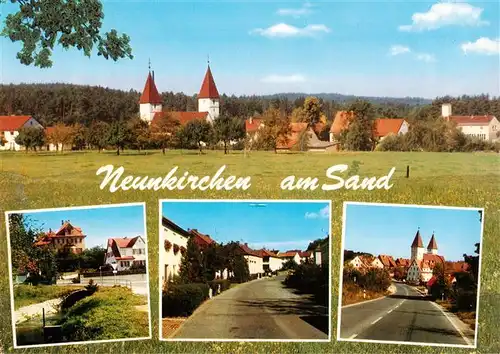 AK / Ansichtskarte  Neunkirchen_Sand Panorama Ortspartien Kirche Neunkirchen Sand