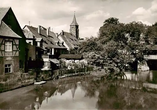 AK / Ansichtskarte 73884437 Lauf_Pegnitz Partie an der Pegnitz Lauf Pegnitz