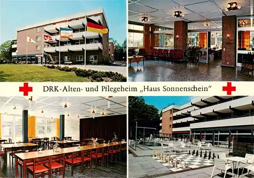 AK / Ansichtskarte 73884471 Burg__Dithmarschen DRK Alten und Pflegeheim Haus Sonnenschein Gastraeume Foyer Gartenschach 