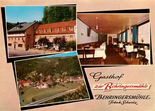 AK / Ansichtskarte 73884507 Behringersmuehle_Goessweinstein Gasthof zur Behringersmuehle Gastraum Panorama 