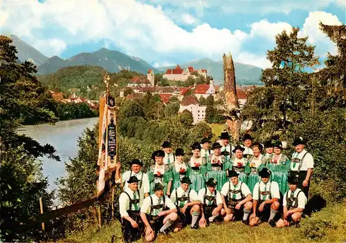 AK / Ansichtskarte  Fuessen_Allgaeu Trachtengruppe des Gebirgstrachten und Heimatvereins Almrausch Fuessen Allgaeu