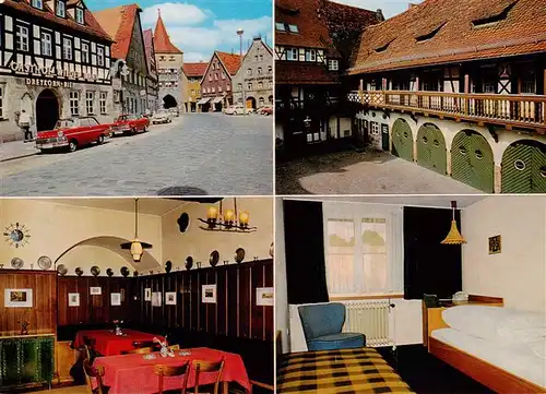 AK / Ansichtskarte  Lauf_Pegnitz Gasthof Zum Wilden Mann Gastraum Zimmer  Lauf Pegnitz