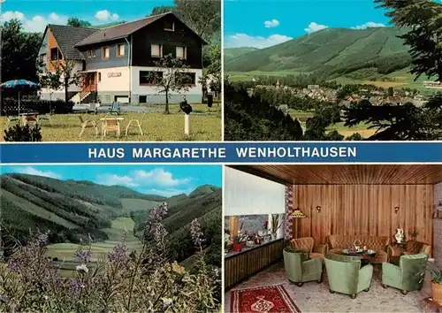 AK / Ansichtskarte 73884597 Wenholthausen Haus Margarete Gaststube Panorama Wenholthausen