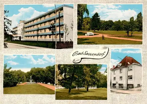 AK / Ansichtskarte 73884599 Bad_Sassendorf Kurhaus Park Teilansichten Bad_Sassendorf