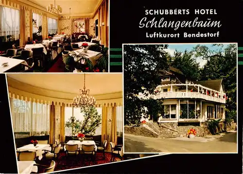AK / Ansichtskarte 73884636 Bendestorf Schubberts Hotel Schlangenbaum Gastraeume Bendestorf