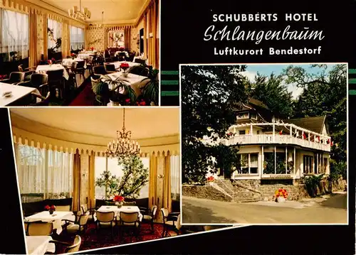 AK / Ansichtskarte  Bendestorf Schubberts Hotel Schlangenbaum Gastraeume Bendestorf