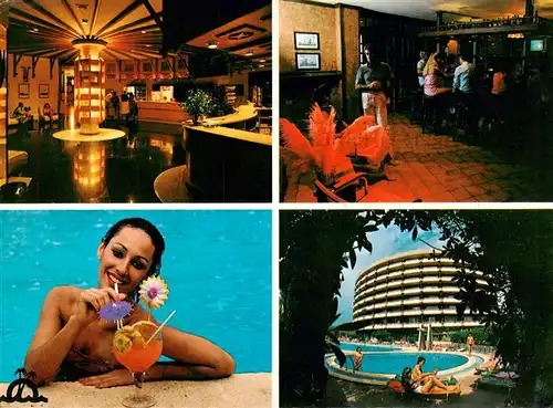 AK / Ansichtskarte 73884639 Playa_del_Ingles_Gran_Canaria_ES Hotel Apartamentos Escorial Gastraum Bar Pool 