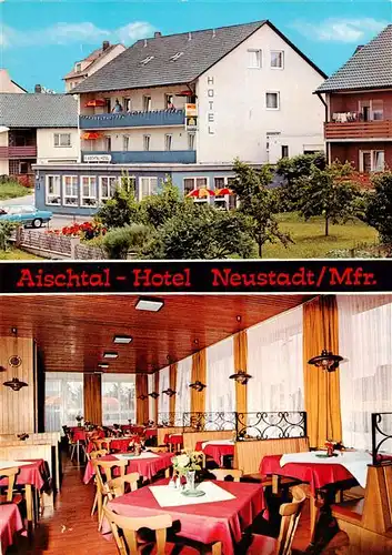 AK / Ansichtskarte  Neustadt_Aisch Aischtal Hotel Gastraum Neustadt_Aisch