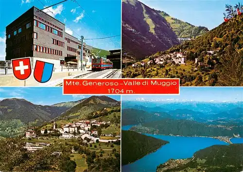 AK / Ansichtskarte  Muggio_TI Monte Generoso Ferrovia Bahn Ristorante Monte Generoso Vetta 