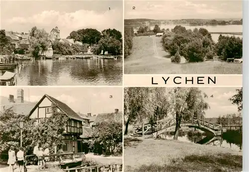 AK / Ansichtskarte  Lychen Oberpfuhlsee Zeltplatz Rehberge Strandpromenade Am Muehlenbach Lychen