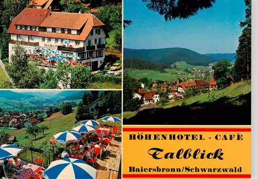 AK / Ansichtskarte  Baiersbronn_Schwarzwald Hoehenhotel Cafe Talblick Panorama Terrasse Baiersbronn Schwarzwald