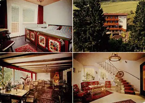AK / Ansichtskarte 73884706 Schoenmuenzach_Baiersbronn Schwarzwald Hotel Gastraeume Treppe 
