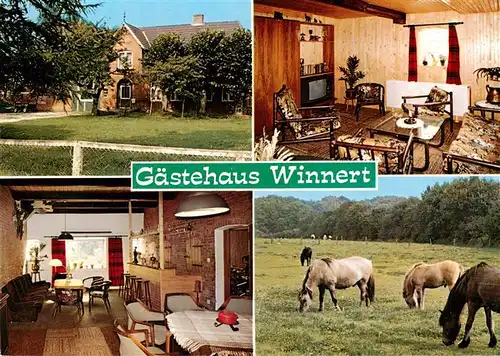 AK / Ansichtskarte  Hamburg Gaestehaus Winnert Stiftung Anscharhoehe Gastraeume Pferdekoppel Hamburg