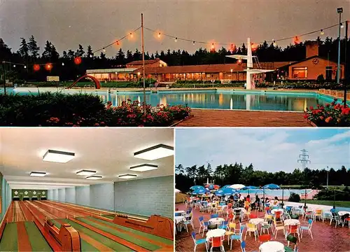 AK / Ansichtskarte  Alt_Garge Waldbad Restaurant Schwimmbad Kegelbahn Freiterrasse Alt_Garge