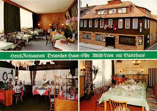 AK / Ansichtskarte  Alfeld_Leine Hotel Restaurant Deutsches Haus Elbe mit Gaestehaus Alfeld_Leine