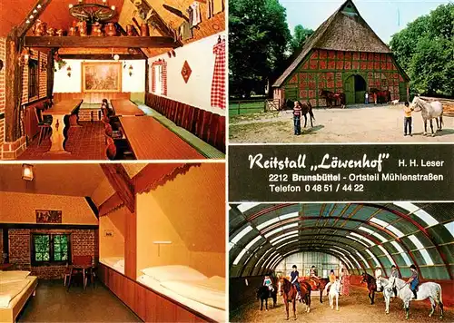 AK / Ansichtskarte  Muehlenstrassen Reitstall Loewenhof Restaurant Zimmer Reithalle Muehlenstrassen