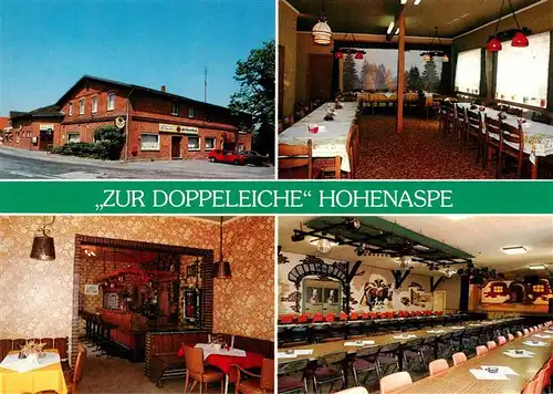 AK / Ansichtskarte  Hohenaspe Gasthaus Zur Doppeleiche Gastraeume Hohenaspe