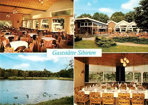 AK / Ansichtskarte  Elmshorn Gaststaette Sibirien Gastraeume Garten Schwanenteich Elmshorn