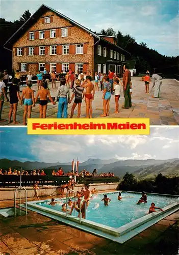 AK / Ansichtskarte  Schwarzenberg_Vorarlberg Ferienheim Maien Schwimmbad Schwarzenberg Vorarlberg