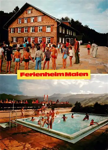 AK / Ansichtskarte  Schwarzenberg_Vorarlberg Ferienheim Maien Schwimmbad Schwarzenberg Vorarlberg