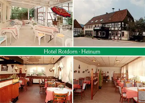 AK / Ansichtskarte 73884820 Heinum Hotel Rotdorn Restaurant Terrasse Heinum