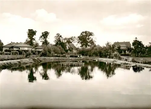 AK / Ansichtskarte  Eyendorf_Lueneburger_Heide Am Dorfteich Eyendorf_Lueneburger_Heide