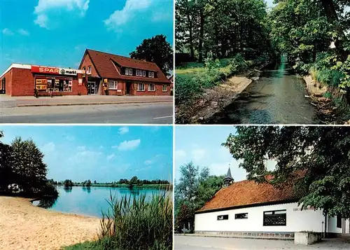 AK / Ansichtskarte  Brietlingen Teilansichten Spar-Markt Partie am Bach Strand am See Kindergarten Brietlingen