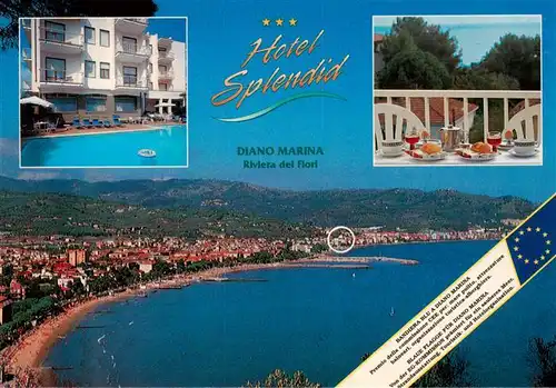 AK / Ansichtskarte 73884864 Diano_Marina_IT Hotel Splendid Fliegeraufnahme 