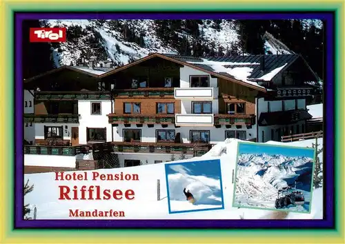 AK / Ansichtskarte  Mandarfen_Pitztal_Tirol_AT Hotel Pension Rifflsee 