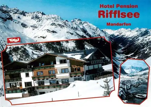 AK / Ansichtskarte  Mandarfen_Pitztal_Tirol_AT Hotel Pension Rifflsee 