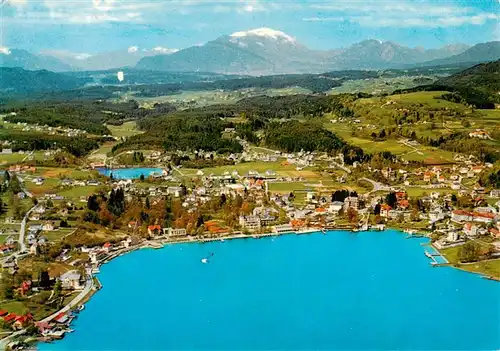 AK / Ansichtskarte  Velden__Woerthersee_AT Fliegeraufnahme mit Doebratsch 