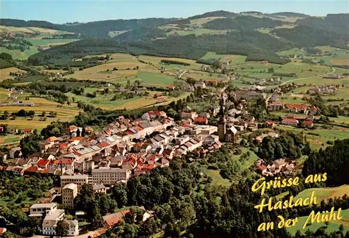 AK / Ansichtskarte  Haslach_Muehl Historischer Webermarkt Fliegeraufnahme Haslach_Muehl