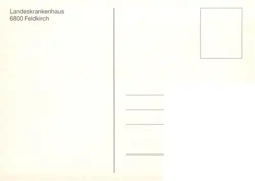 AK / Ansichtskarte  Feldkirch__Vorarlberg_AT Landeskrankenhaus Panorama 
