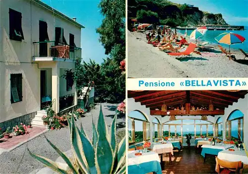 AK / Ansichtskarte 73884940 Isola_d_Elba Pensione Bellavista Strand Gastraum Isola_d_Elba