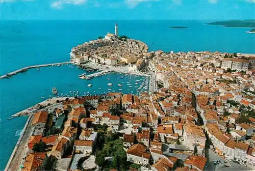 AK / Ansichtskarte 73884948 Rovinj_Rovigno_Istrien_Croatia Fliegeraufnahme 