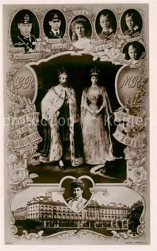 AK / Ansichtskarte  Adel_England Alexandra Queen Prinsess Mary G.R. M.R. Adel_England