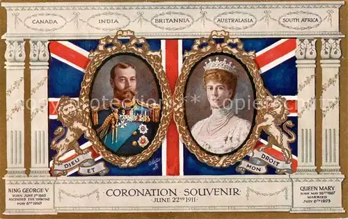 AK / Ansichtskarte  Verlag_Tucks_Oilette_Serie 9860 His most Excellent Majesty George V 