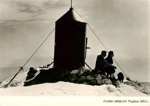 AK / Ansichtskarte  Triglav_2863m_Slovenia Aljazev stolp vrh Triglava 2863 m. 