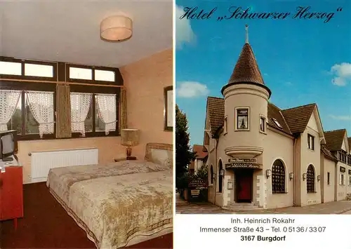 AK / Ansichtskarte 73885019 Burgdorf_Hannover Hotel Schwarzer Herzog Gaestezimmer Burgdorf Hannover