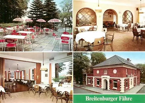 AK / Ansichtskarte 73885025 Breitenburg Hotel Restaurant Cafe Breitenburger Faehre Gastraeume Terrasse Breitenburg