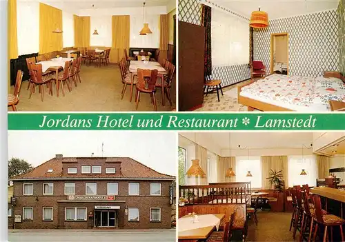 AK / Ansichtskarte 73885034 Lamstedt Jordans Hotel und Restaurant Gastraeume Zimmer Lamstedt