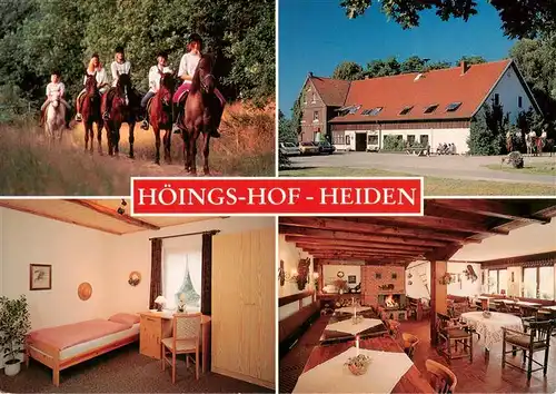 AK / Ansichtskarte  Heiden_Lippe_Westfalen Hoeings Hof Reiten Restaurant Zimmer 