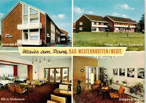 AK / Ansichtskarte 73885045 Bad_Westernkotten Haus am Park Suedseite Ess und Clubraum Eingang Diele Bad_Westernkotten