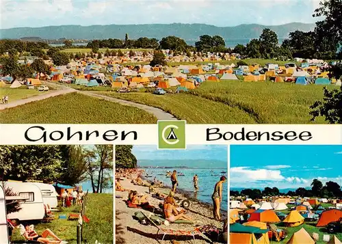 AK / Ansichtskarte 73885053 Gohren_Kressbronn Campingplatz Strandpartien 