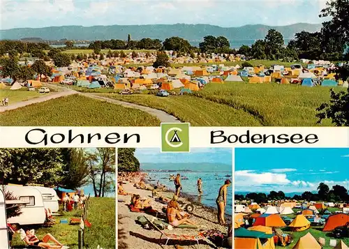 AK / Ansichtskarte  Gohren_Kressbronn Campingplatz Strandpartien 