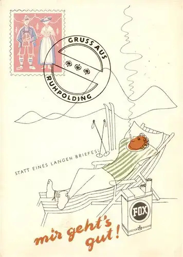 AK / Ansichtskarte  Ruhpolding Urlaubsgruesse Karikatur Ruhpolding