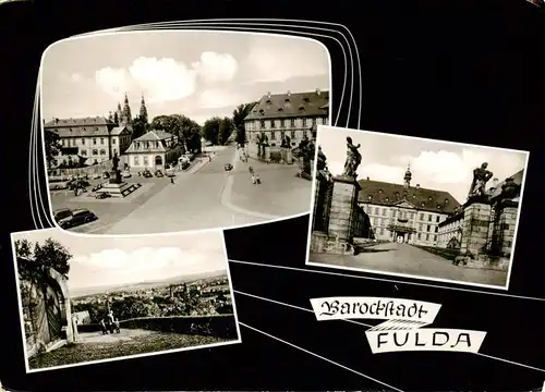 AK / Ansichtskarte  Fulda Ortspartie Panorama Schloss Fulda