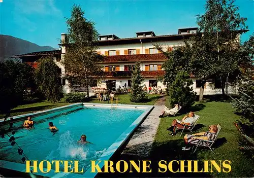 AK / Ansichtskarte  Schlins Hotel Krone Schwimmbad Schlins